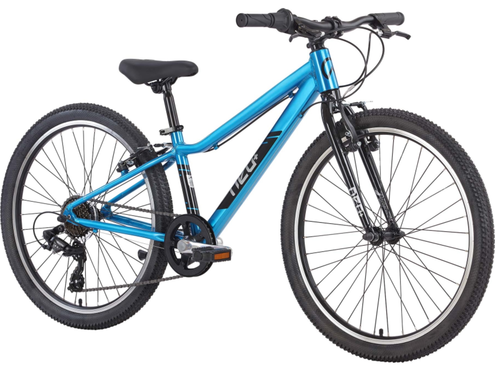 Neo+ 24 7-Speed Kids Bike, Chrome Sky Blue