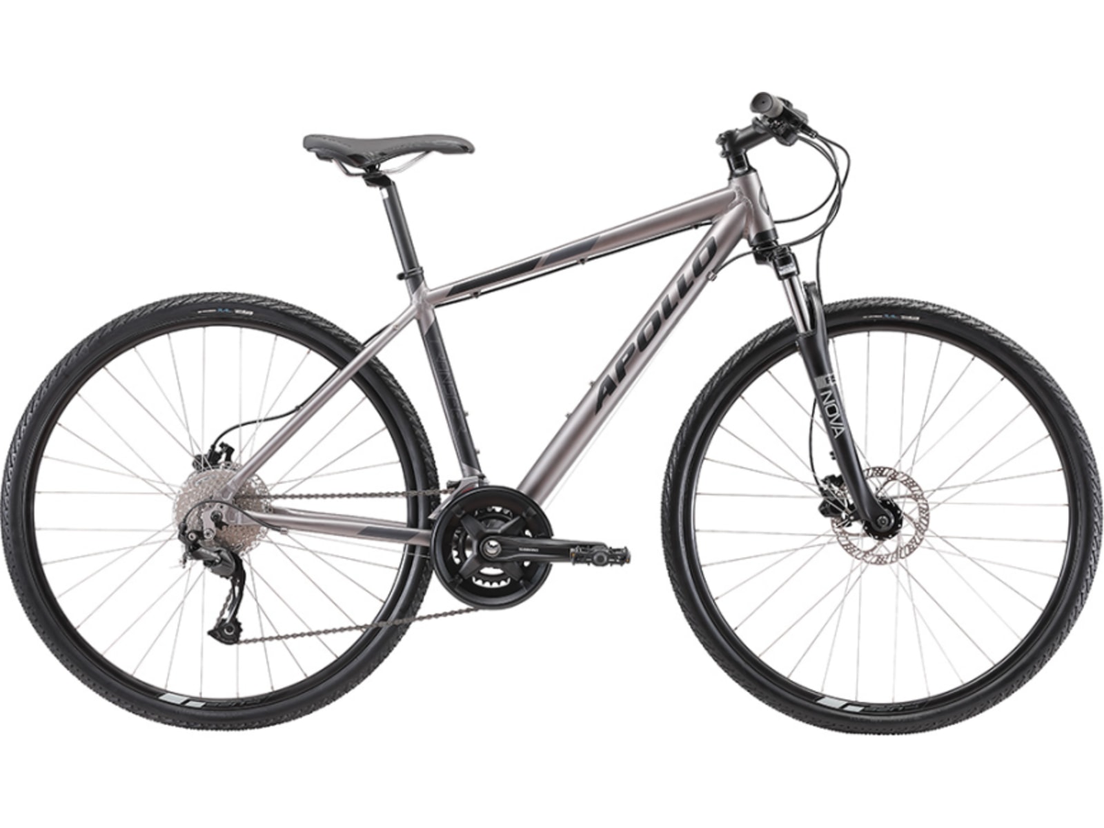 Apollo Transfer 30 Hybrid Bike, Matte Sand/Black, Small