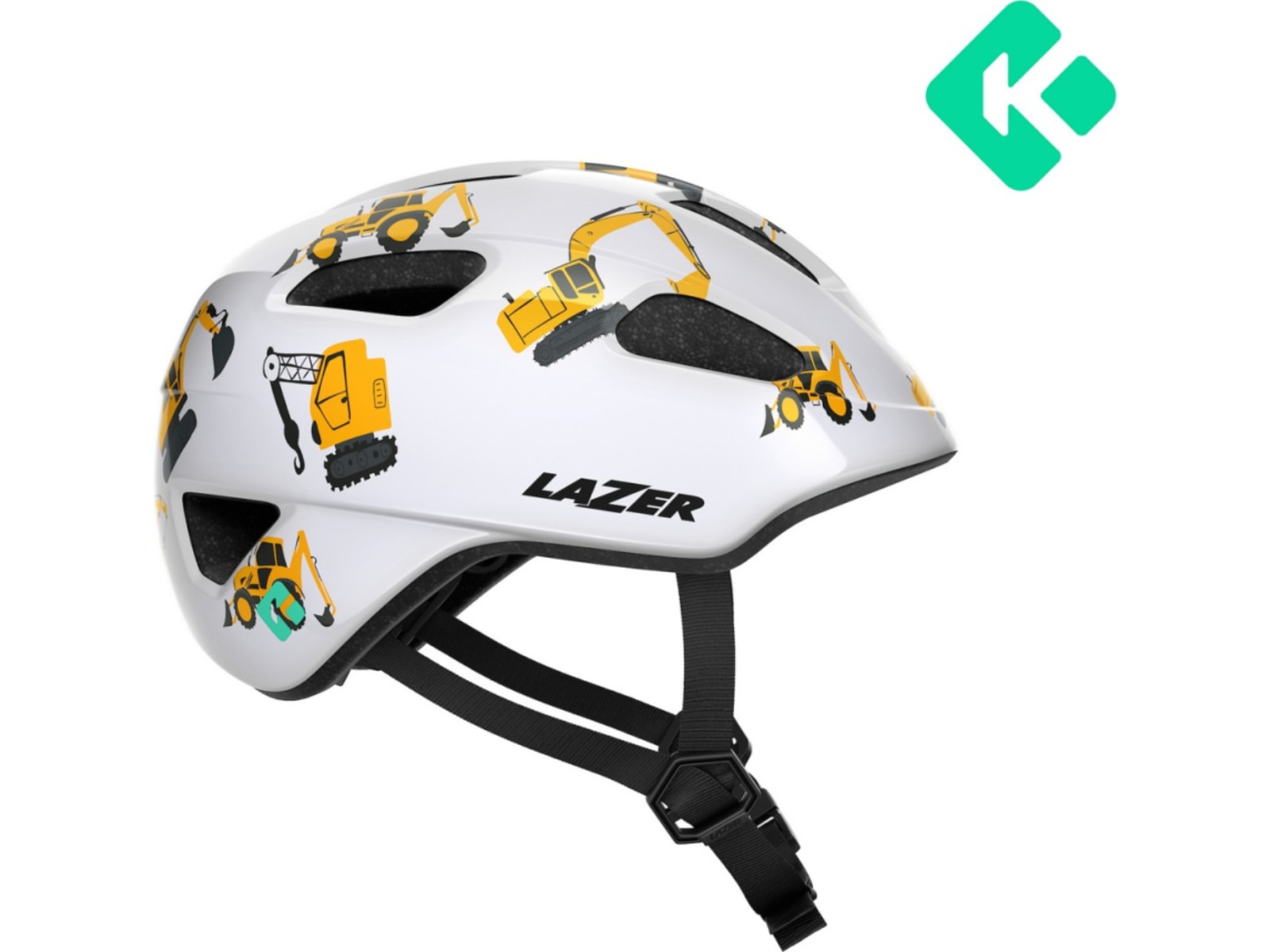 Lazer P'Nut 2.0 KinetiCore Kids Helmet, Diggers
