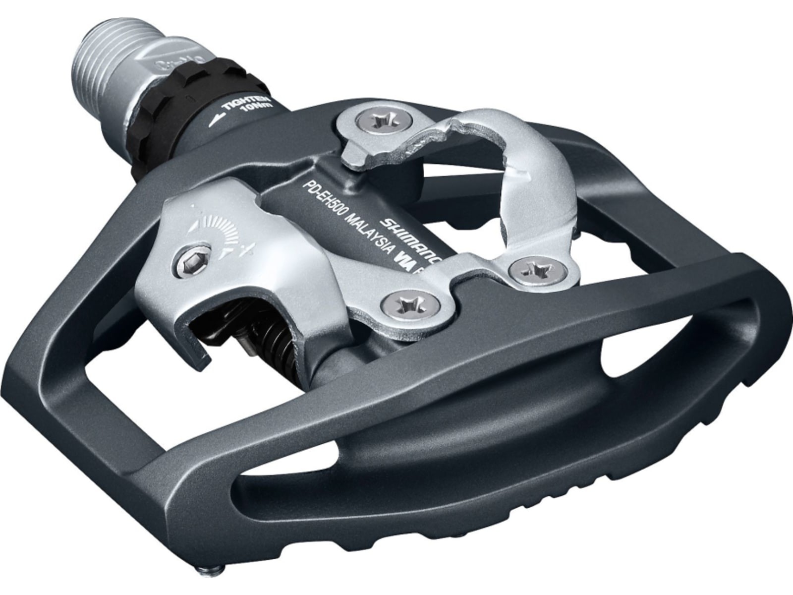 Shimano PD-EH500 Single-Sided SPD Pedals with SH56 Cleats, Dark Grey