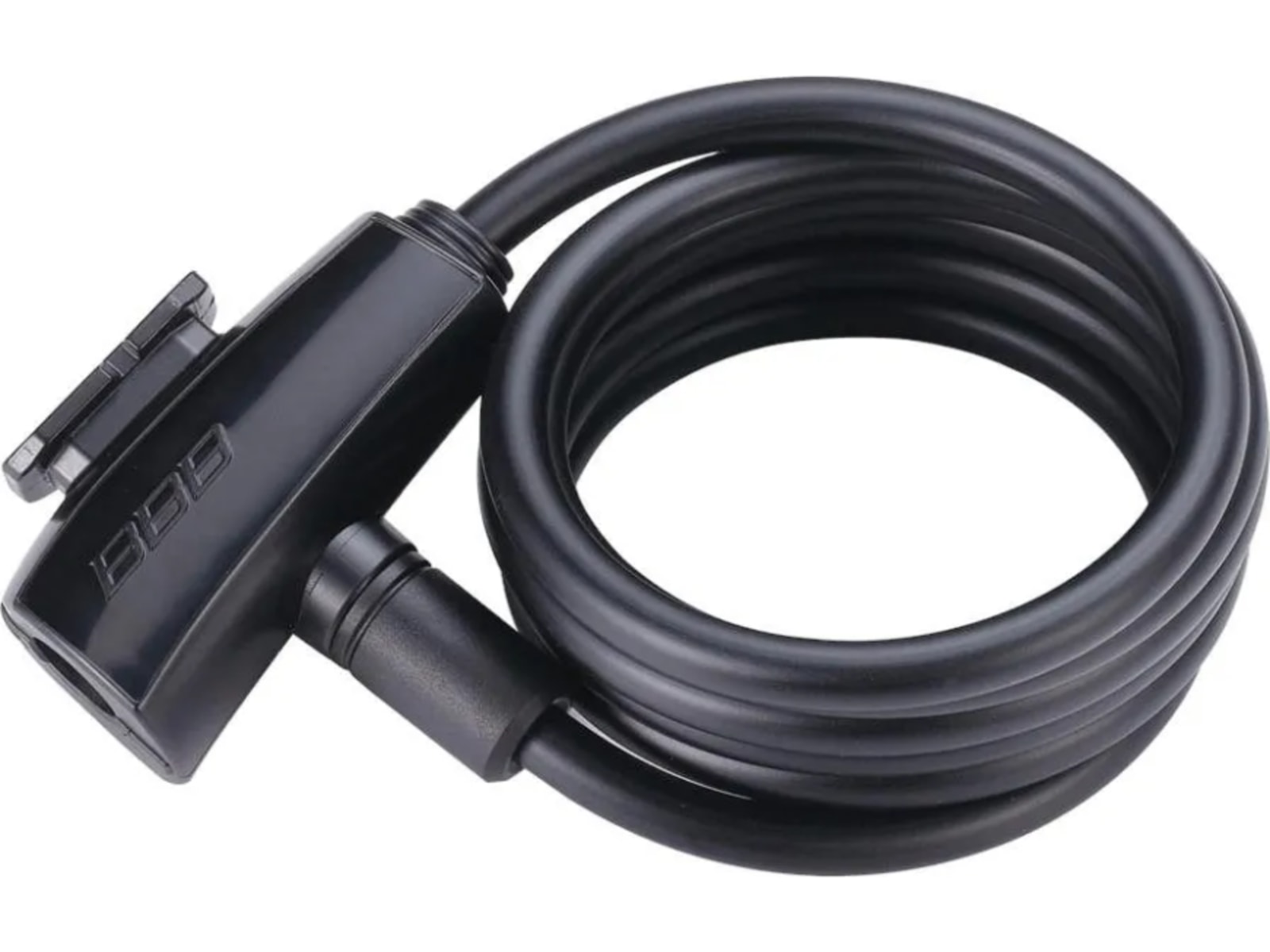 Quicksafe Coil Cable Lock 8 x 1500 mm, Black