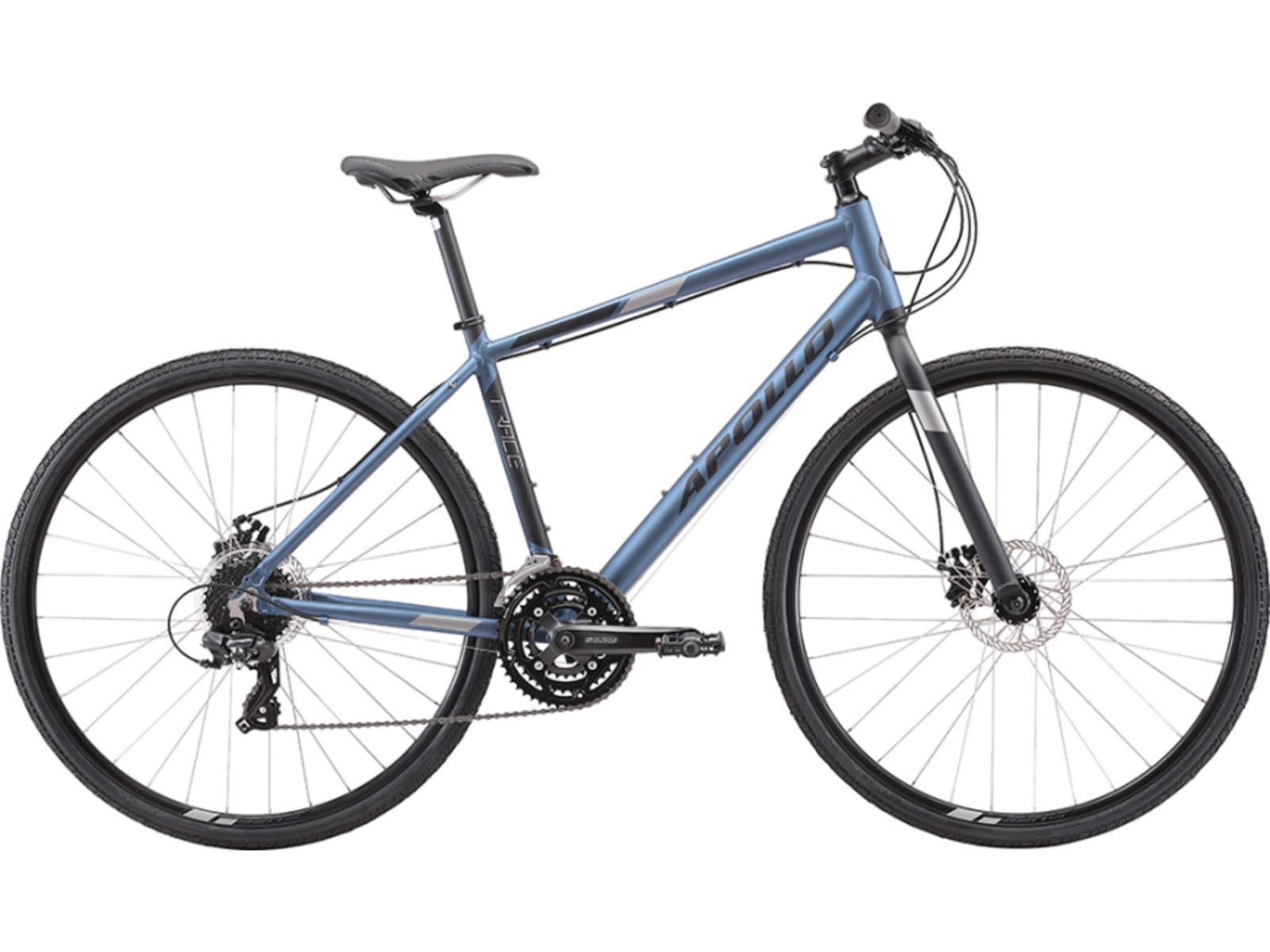 Apollo Trace 20 Hybrid Bike, Matte Slate/Black, X-Large
