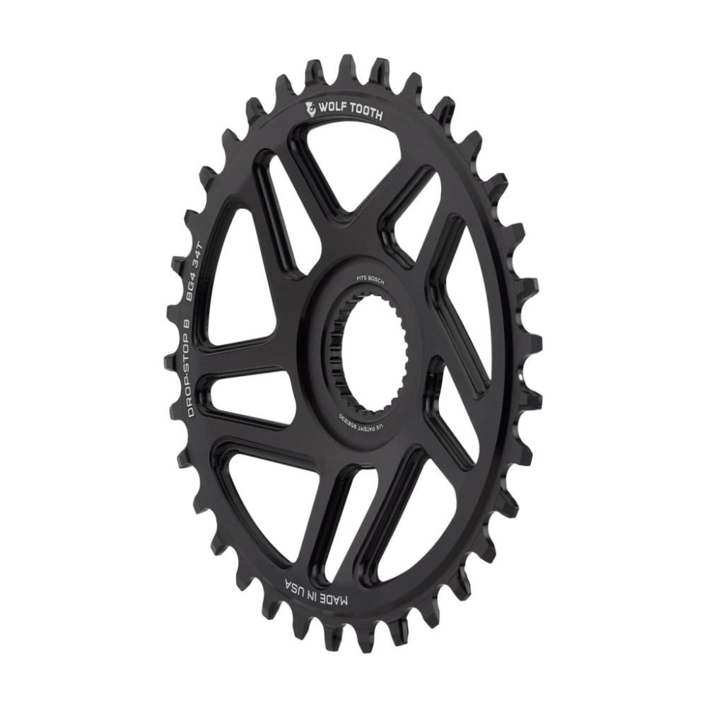 Wolf Tooth Bosch Gen 4 Direct Mount Drop-Stop B Chainring 34T, Black