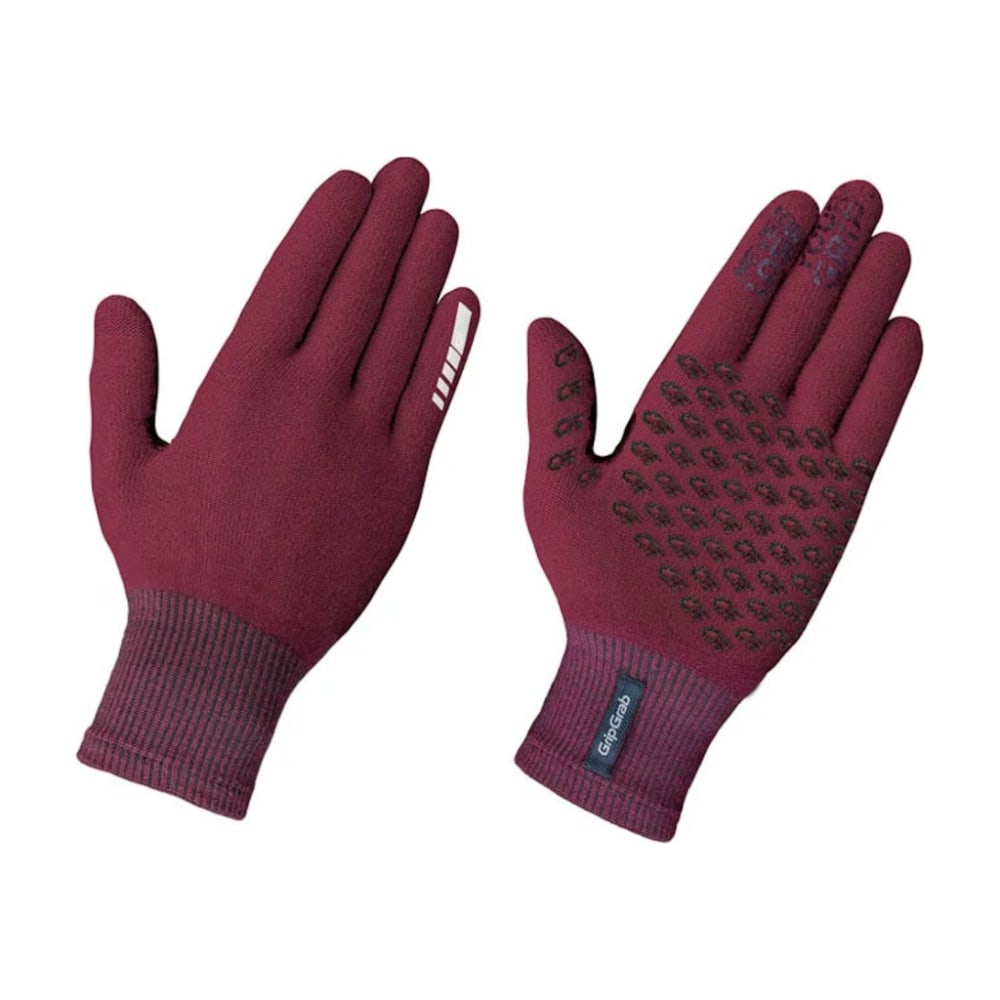 GripGrab Primavera 2 Merino Gloves, Dark Red, XL/XXL