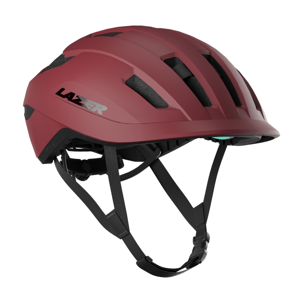 Lazer Compact KinetiCore Helmet, Matte Garnet Red
