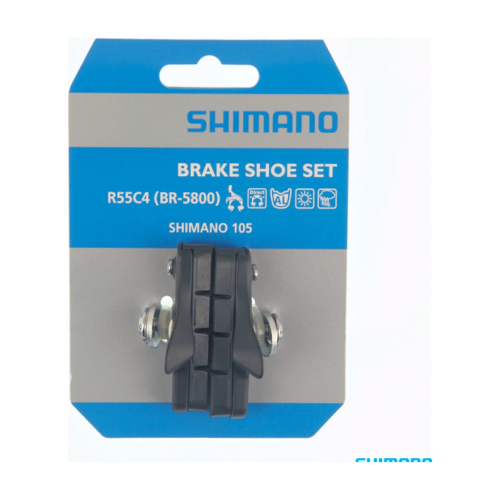 Shimano R55C4 Cartridge Brake Shoe Set for BR-5800, Black, Pair