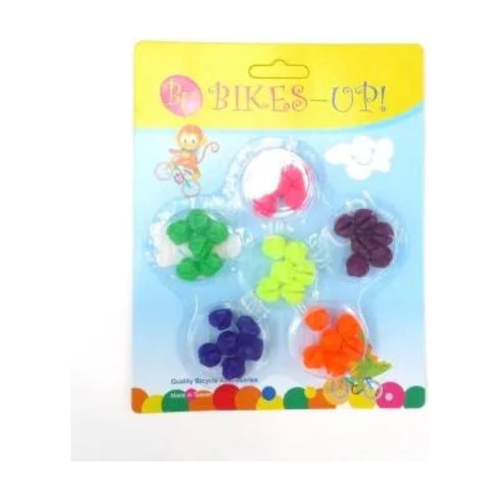 Bikes Up Spokie Dokies Neon Spoke Beads 36 Pieces, Multi Colour