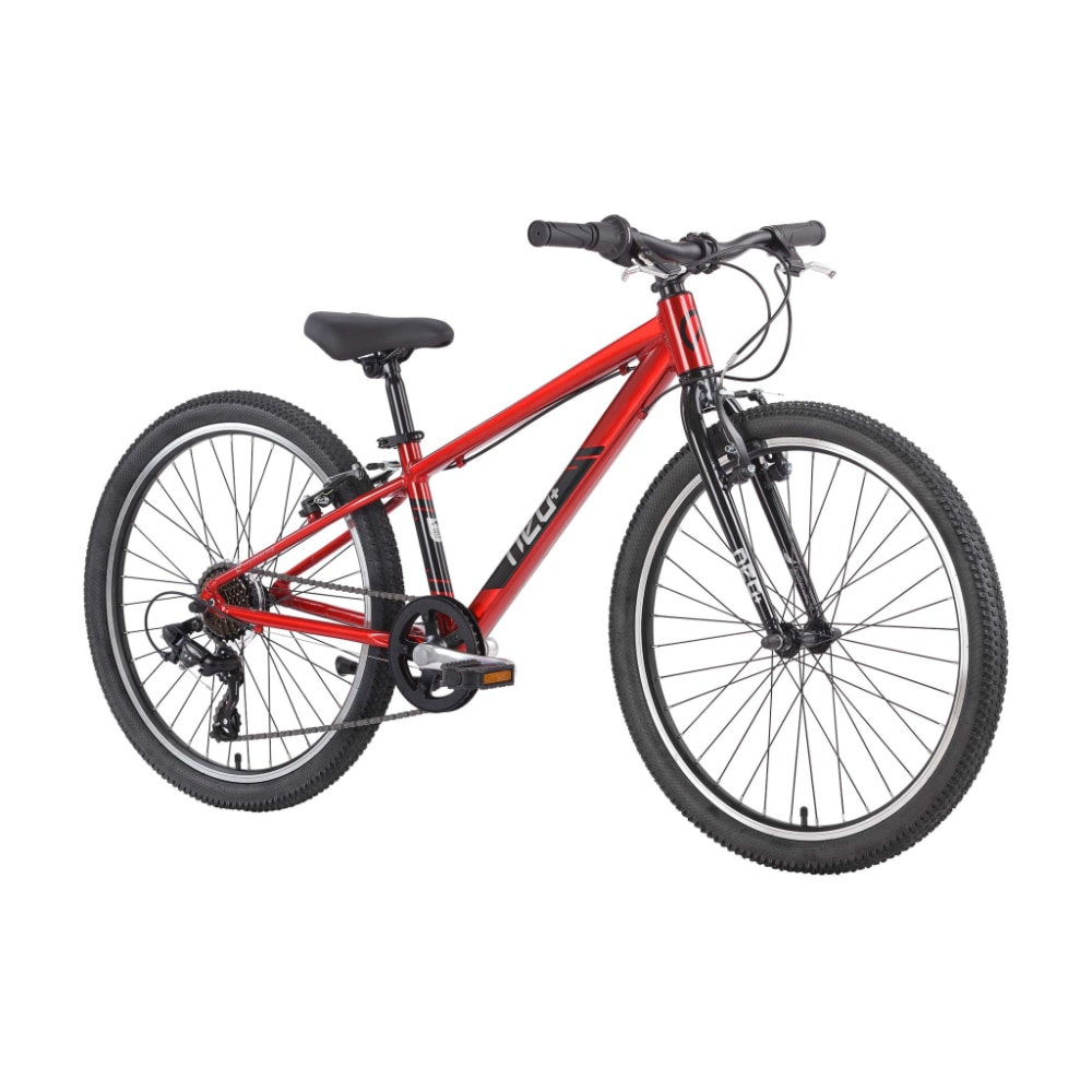 Neo+ 24 7-Speed Kids Bike, Chrome Red