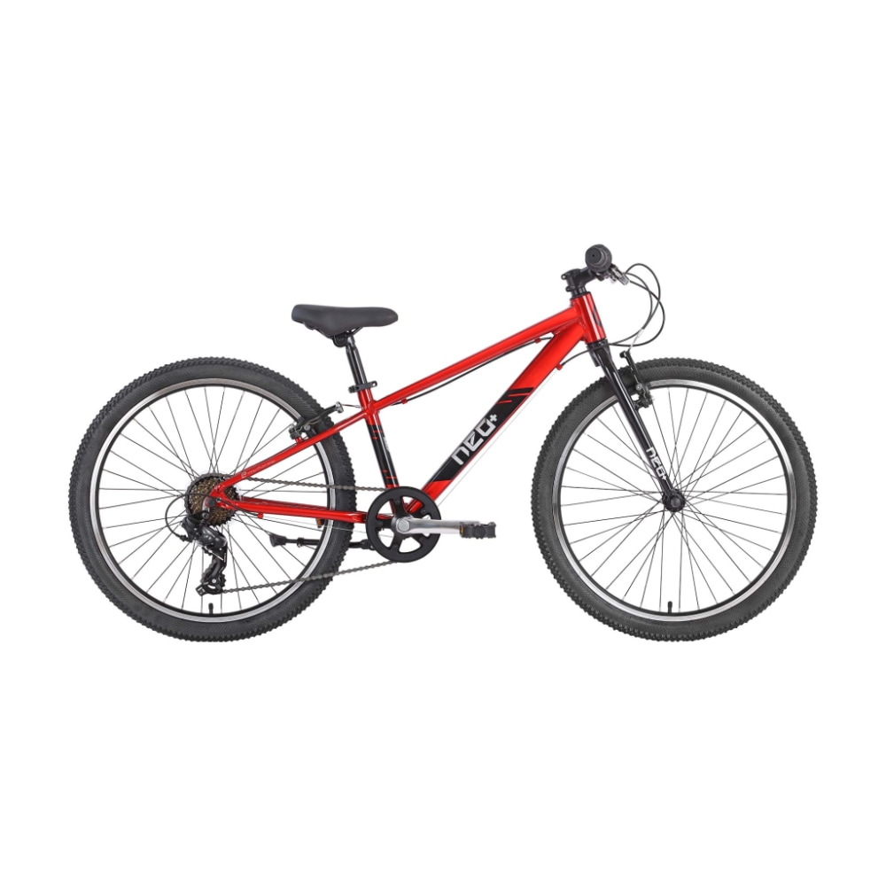 Neo+ 24 7-Speed Kids Bike, Chrome Red