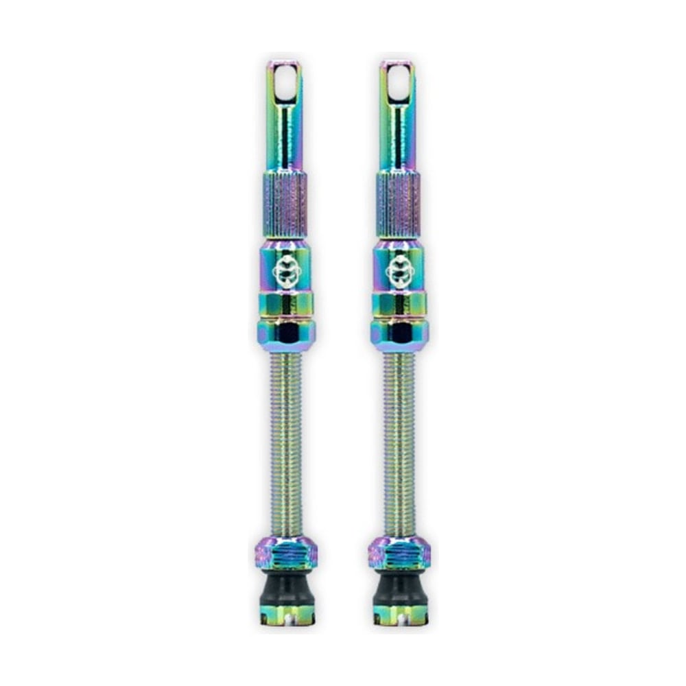 Tru-Tension FILLFAST Tubeless Valves 80 mm, Pair, Oil Slick