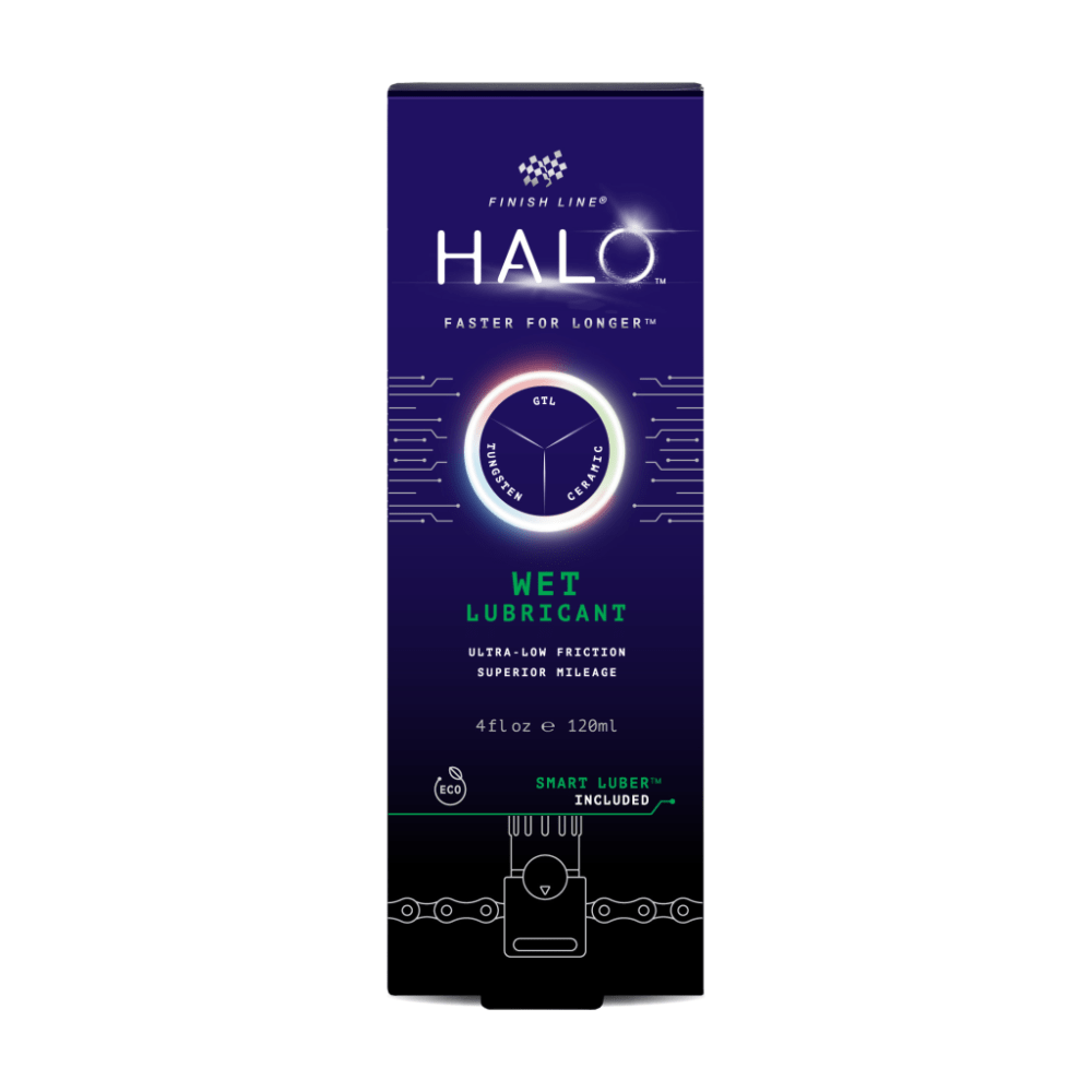 Finish Line HALO Wet Chain Lubricant 120 ml with Smart Luber