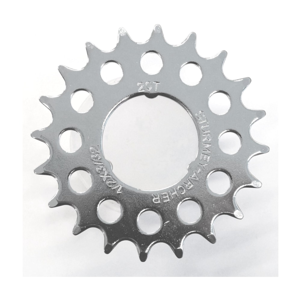 Sturmey-Archer 3-Spline Flat Sprocket 20T, Chrome