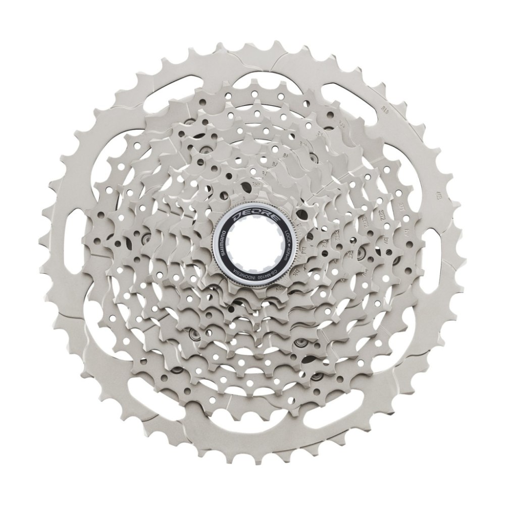 Shimano Deore CS-M4100-10 10-Speed Cassette 11-46T, Silver