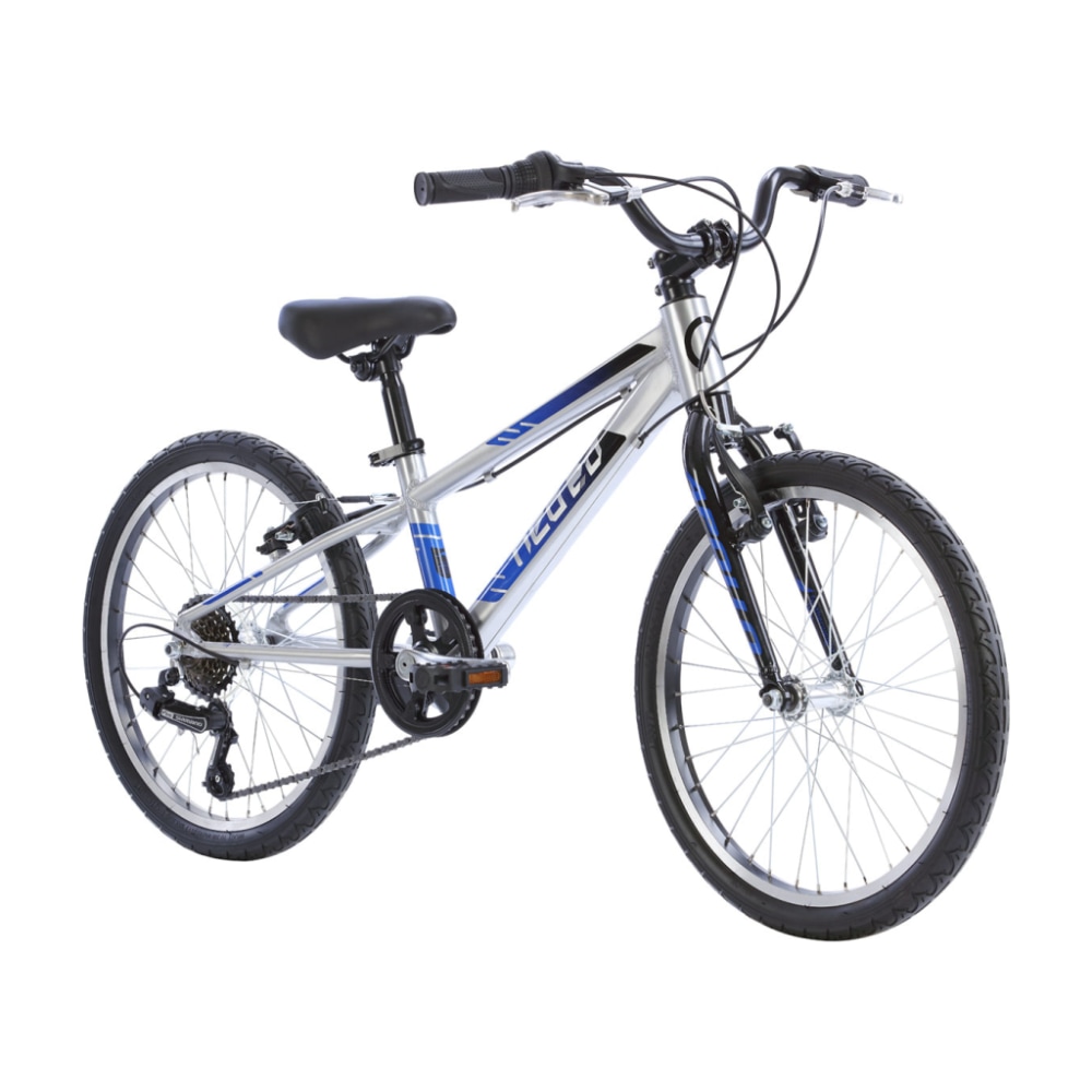 Neo 20 6-Speed Kids Bike, Brushed Alloy/Black/Blue Fade