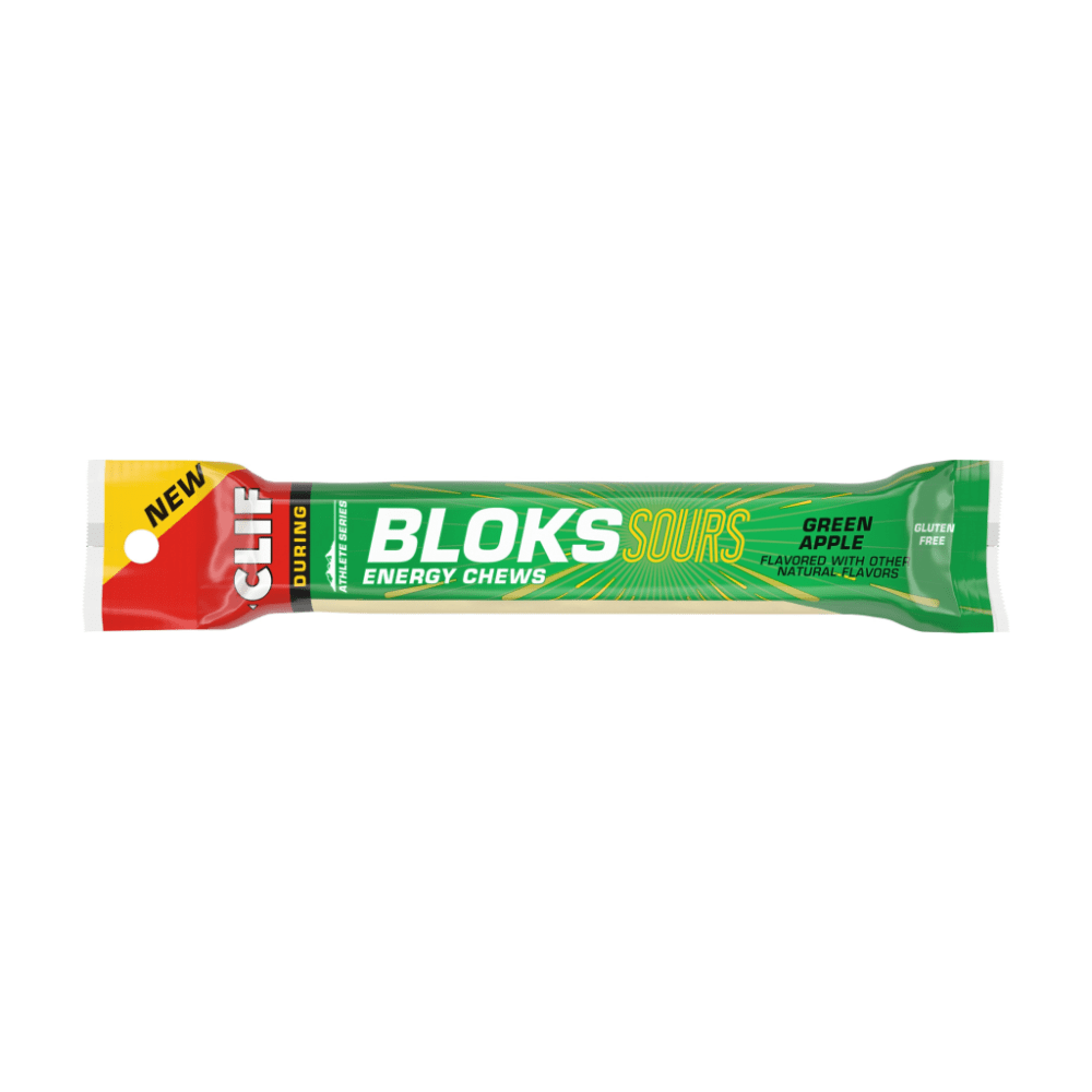 Clif Bloks Sours Energy Chews 60 g, Sour Green Apple