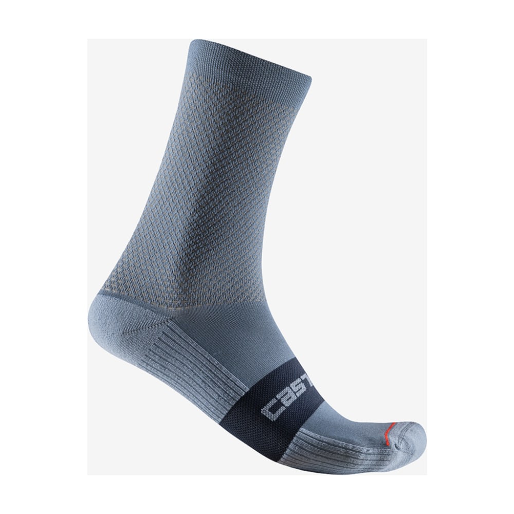 Castelli Espresso 15 Sock, Light Steel Blue