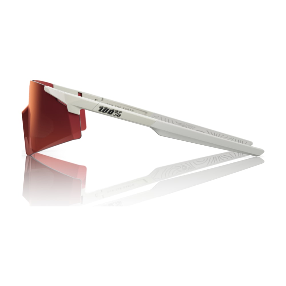 100% A2 Currently Running Sunglasses, Marshmallow, Brown/Red Gradient Lens