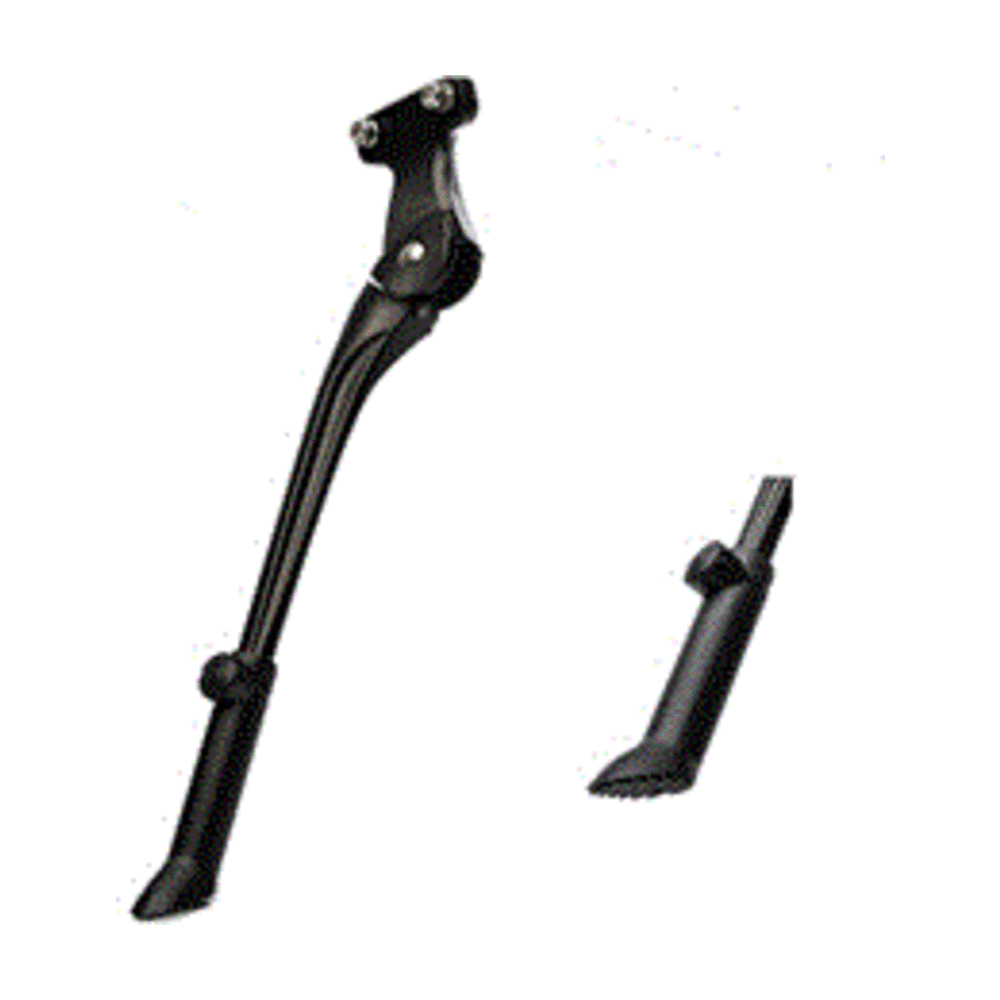 Adjustable Alloy Seat/Chain Stay Kickstand 24-28", Black