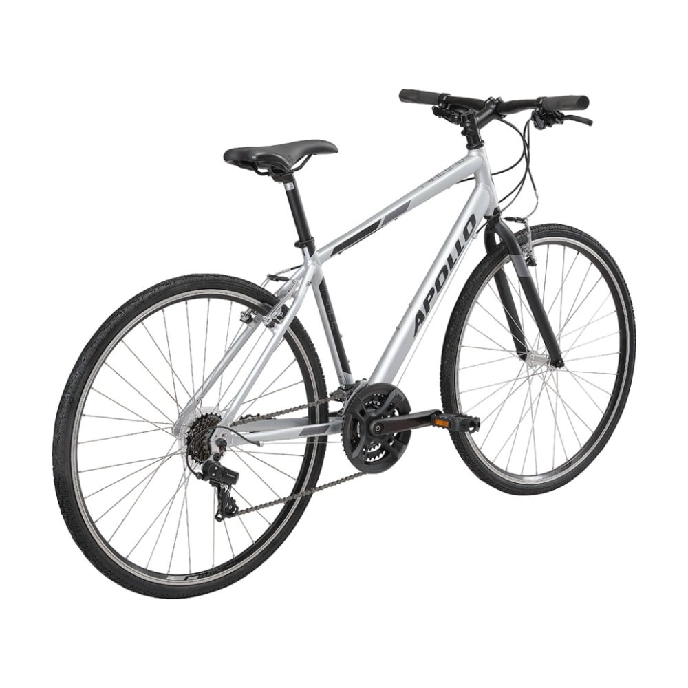 Apollo Trace 10 Commuter Bike, Matte Silver/Black, X-Large