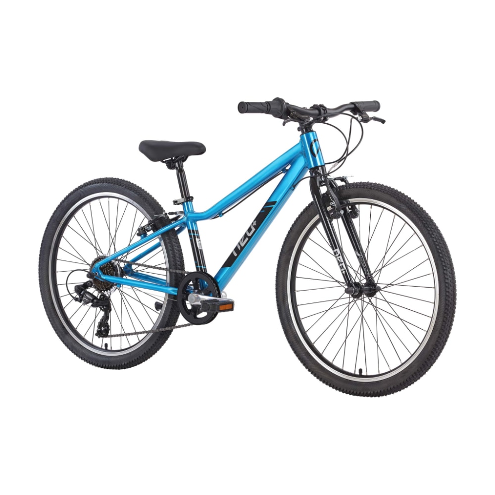Neo+ 24 7-Speed Kids Bike, Chrome Sky Blue