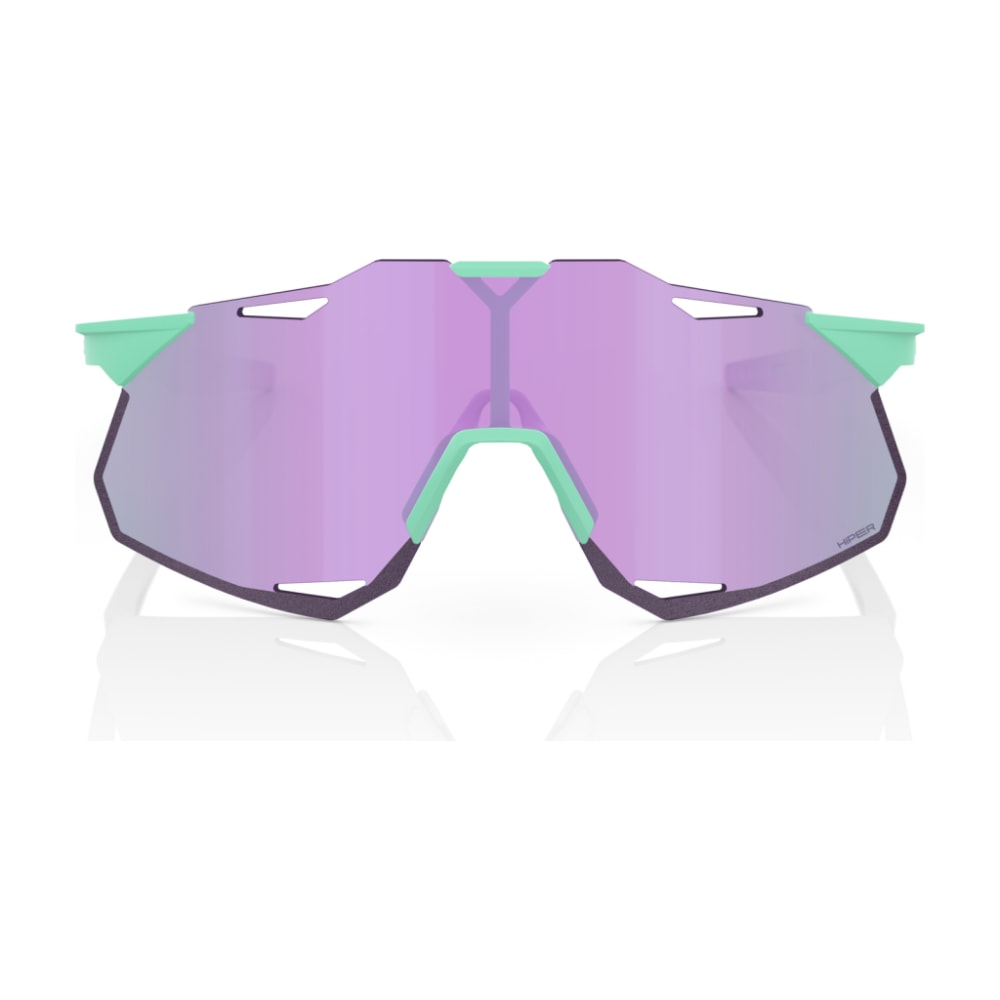 100% HYPERCRAFT XS Sunglasses, Soft Tact Mint, HiPER Lavender Lens