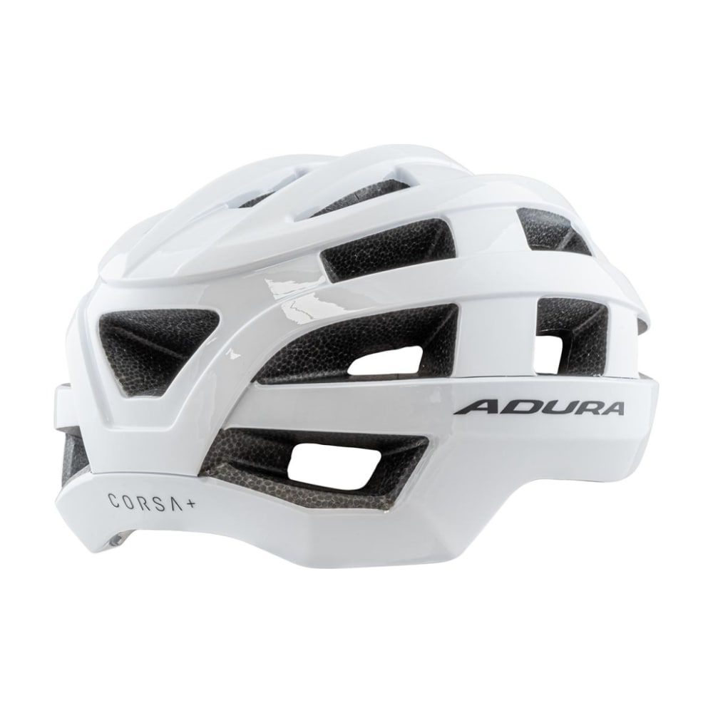 Adura Corsa+ Shield-X Helmet, Gloss White, Large
