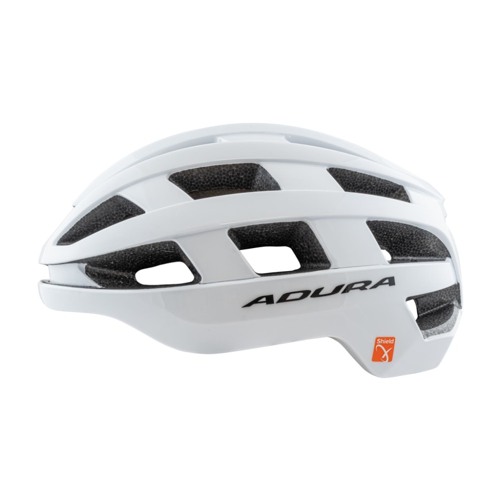 Adura Corsa+ Shield-X Helmet, Gloss White, Large