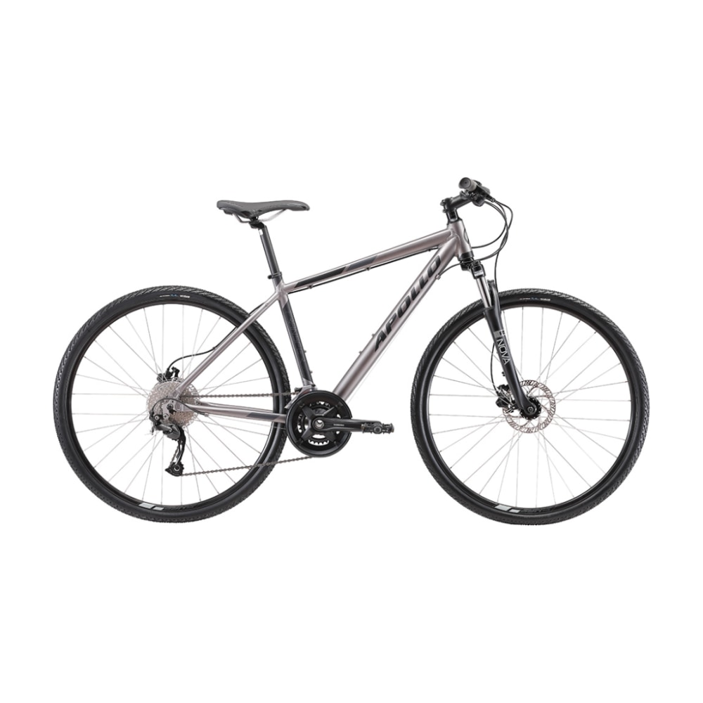 Apollo Transfer 30 Hybrid Bike, Matte Sand/Black, Small