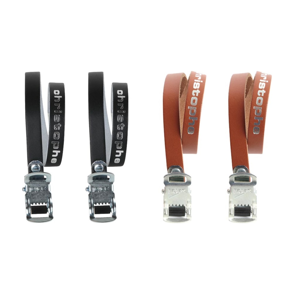 Christophe Leather Toe Straps, Brown