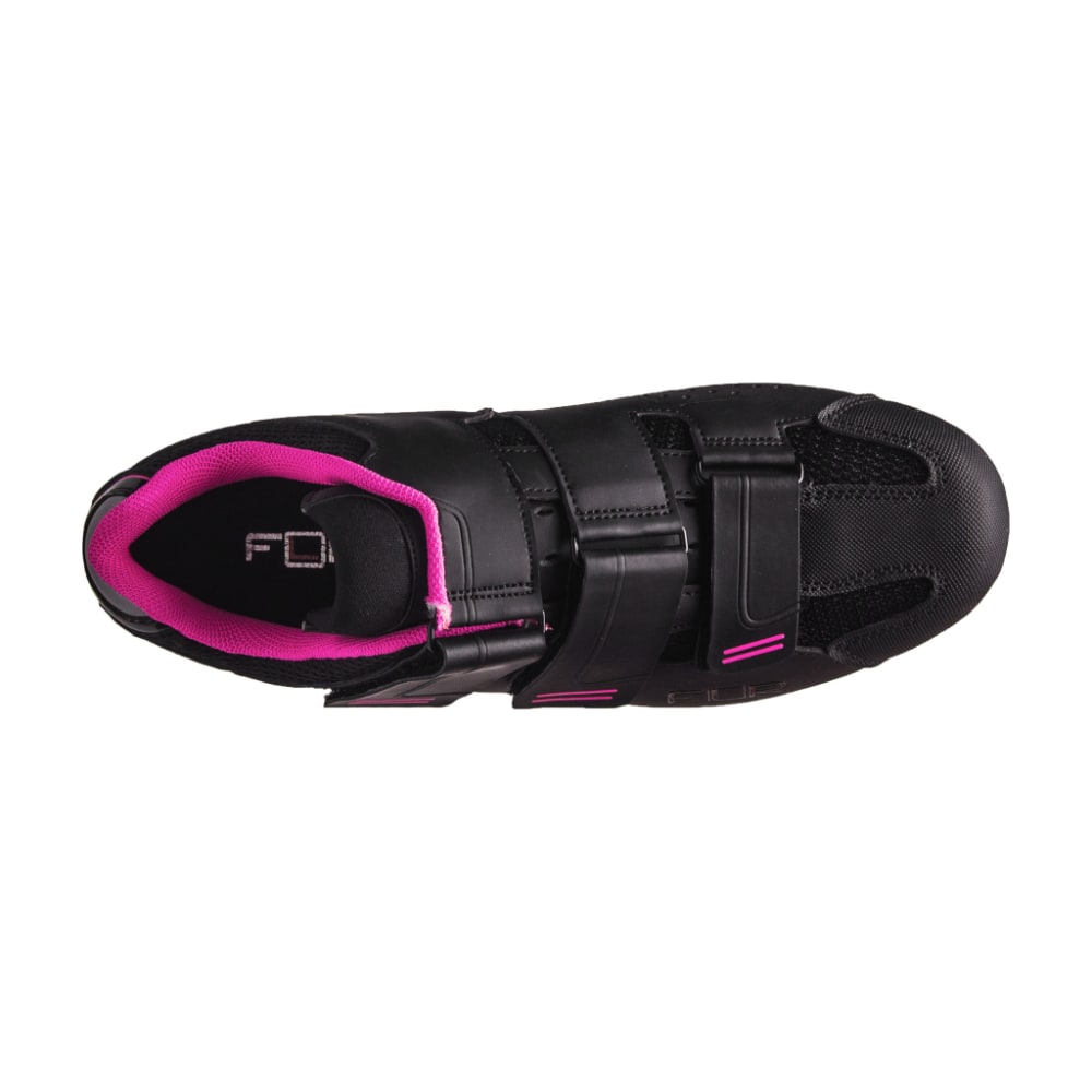 FLR F-55 III Women's MTB Shoes, Black/Pink, Size 38