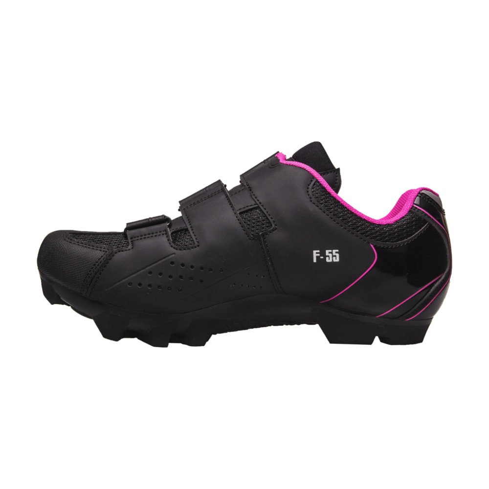 FLR F-55 III Women's MTB Shoes, Black/Pink, Size 38