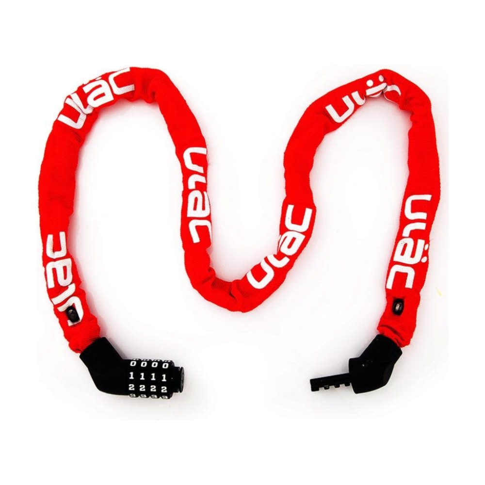 ULAC Street Fighter Combination Chain Lock, Red