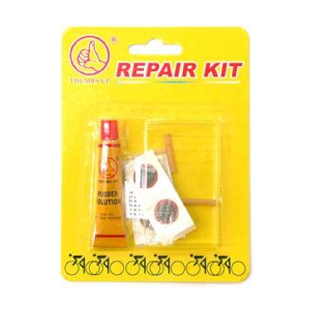 DIY Repair Kit with 6 x 15 mm Cold Patches and 10 cc Rubber Solution