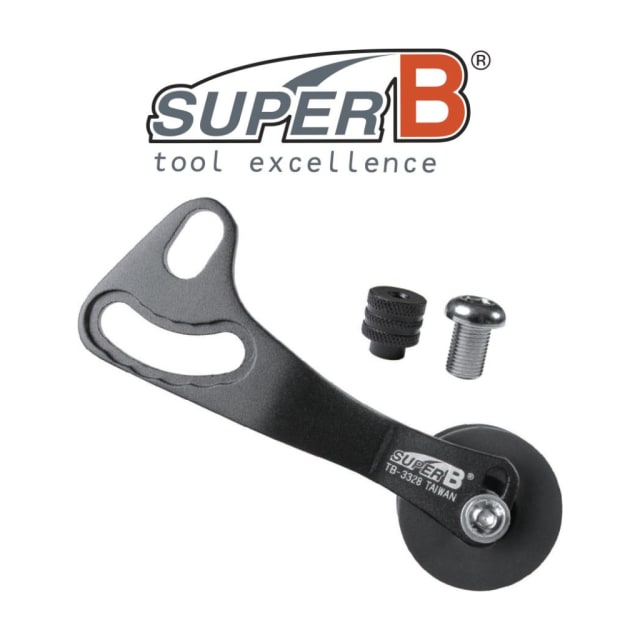O/S CHAIN TENSIONER - Single Speed, Alloy, BLACK/BLACK