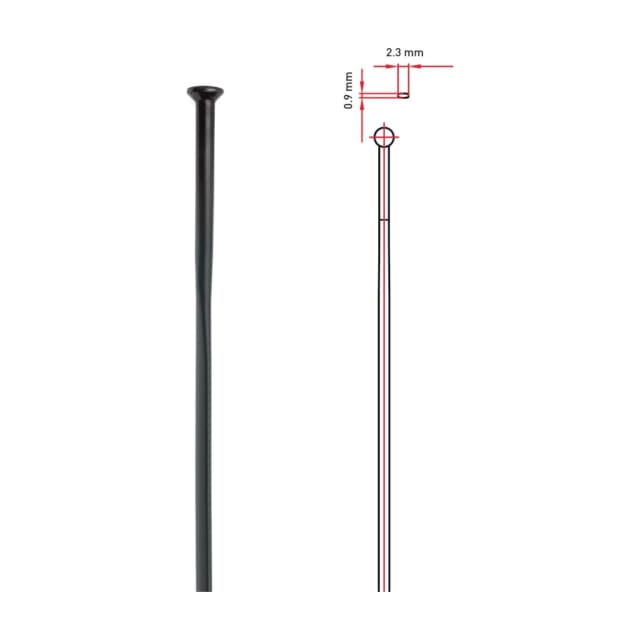 DT spoke AeroLite2.0 SP Black all sizes