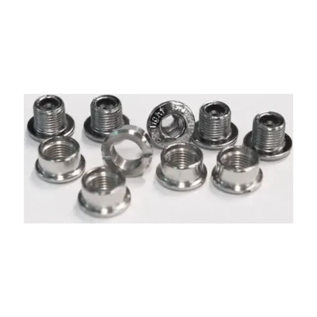 Chainring Bolt Kits, SCREWS FOR TRACK CHAINRING, STEEL, SILVER