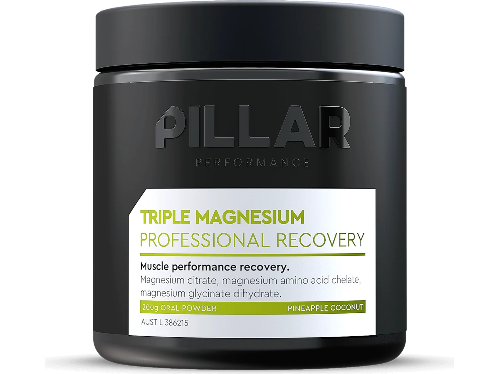 Pillar Triple Magnesium Powder 200 g Jar, Pineapple Coconut