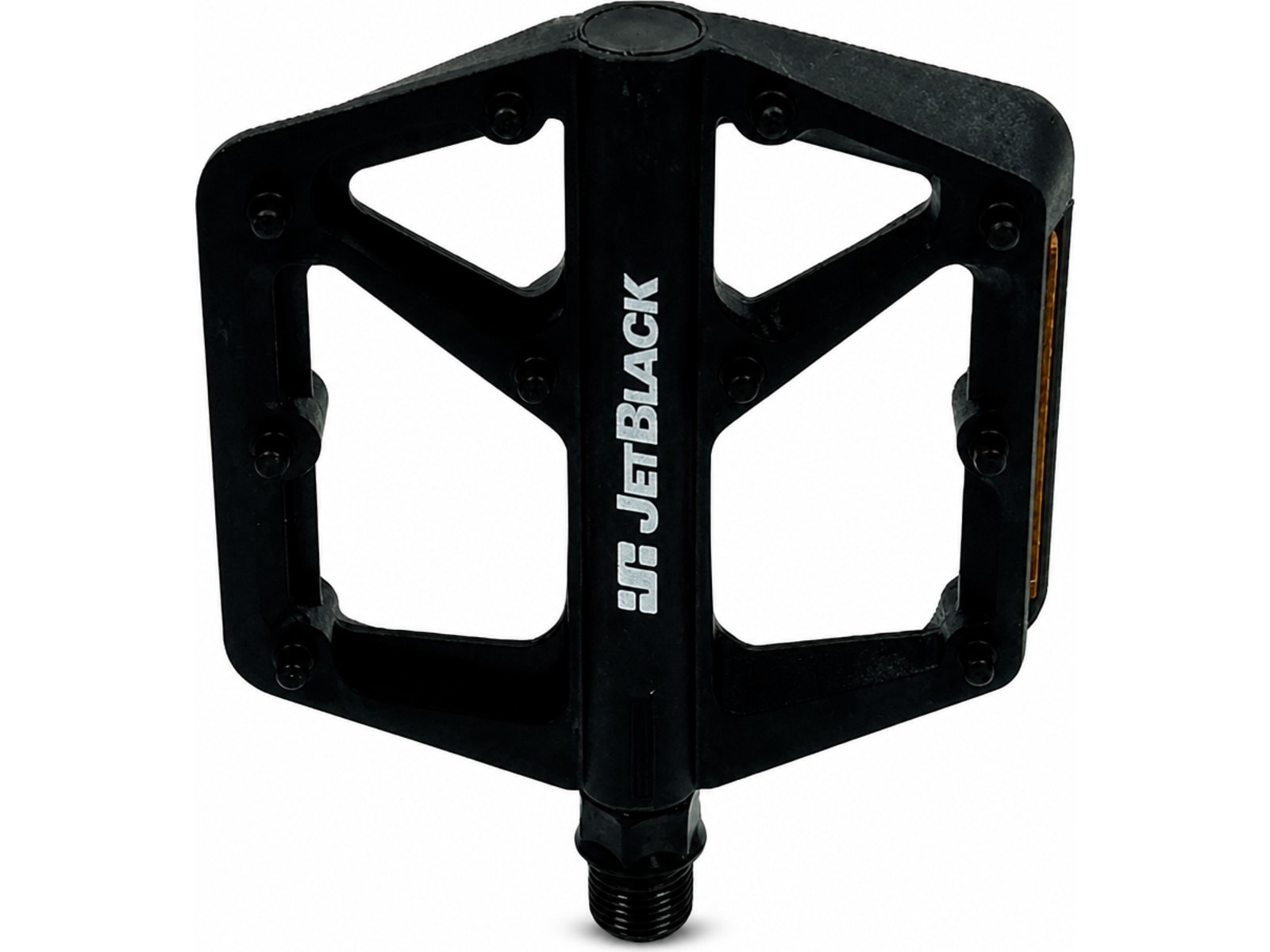 JetBlack Featherlite MTB Flat Pedals, Black