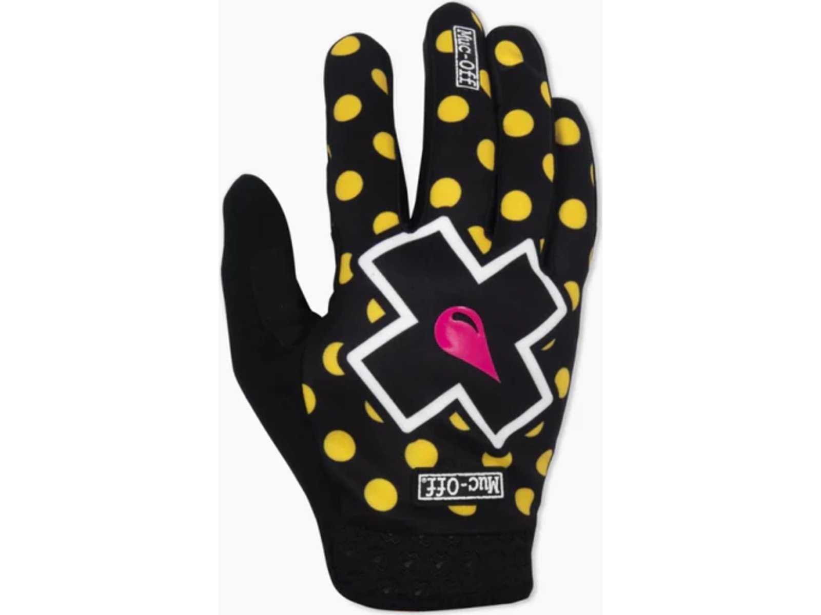 Muc-Off MTB Rider Gloves, Yellow Polka Dot, Medium