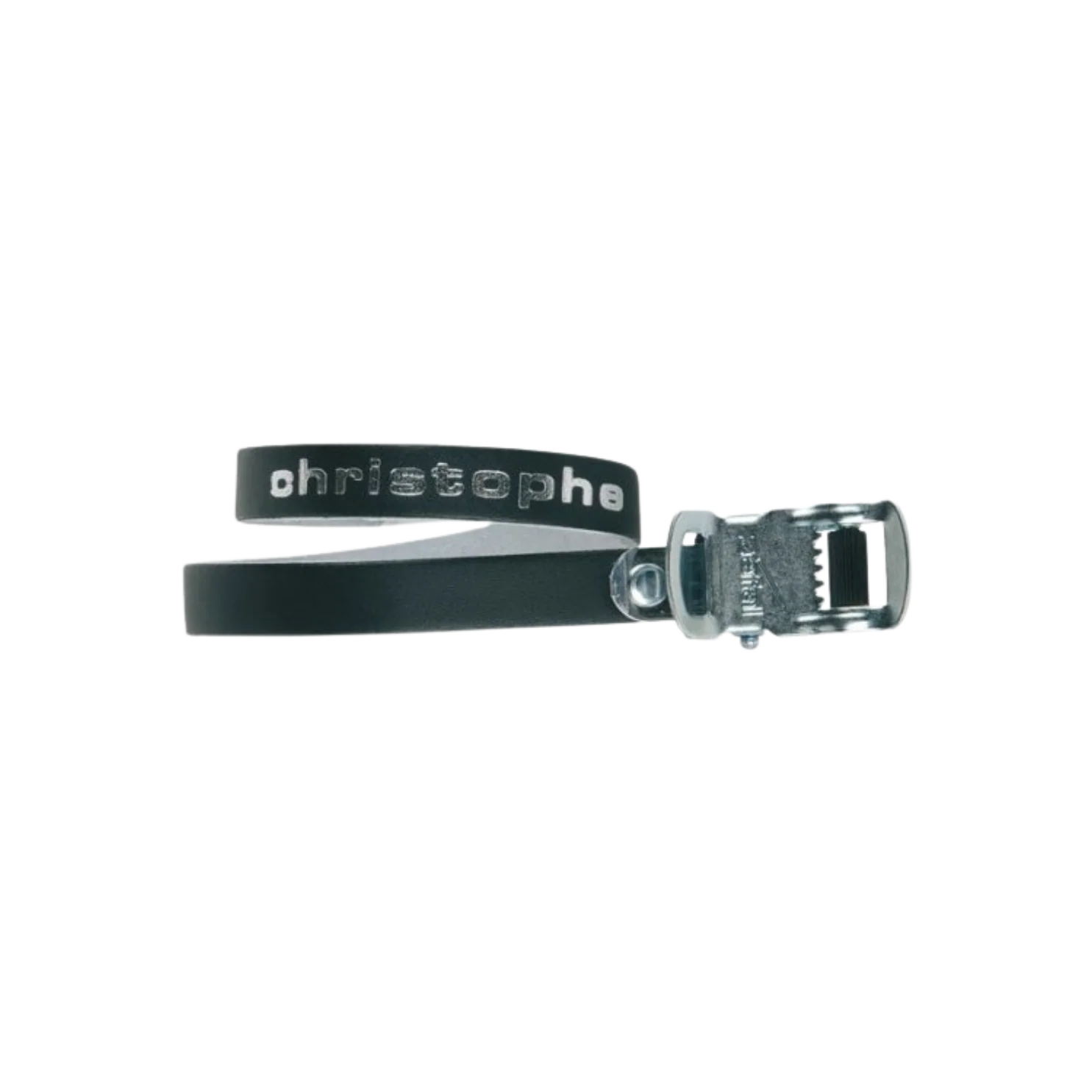 Generic Christophe Leather Toe Straps Black