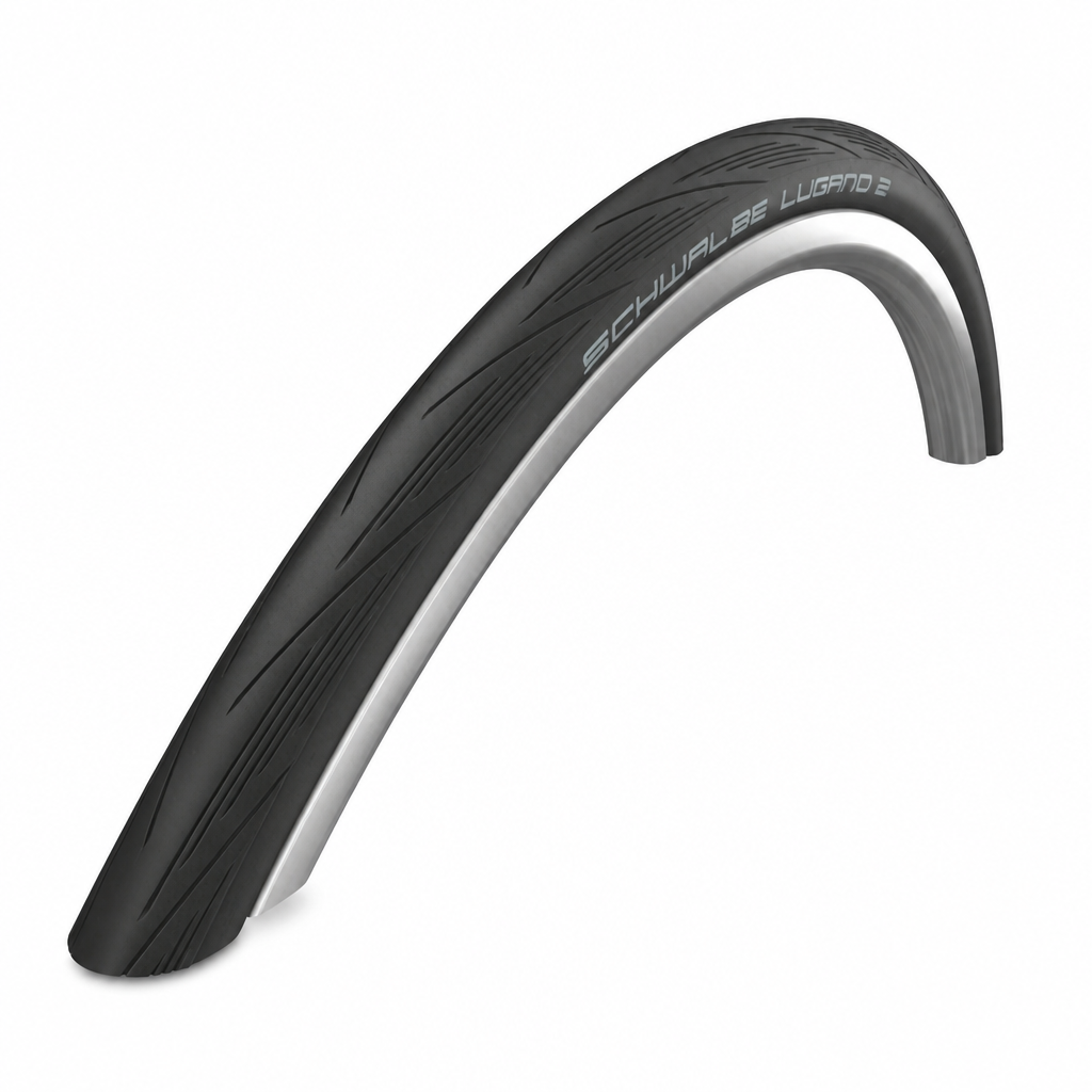 schwalbe lugano ll tire 700 x 25c 25-622 black k-guard silica wire primary product photo