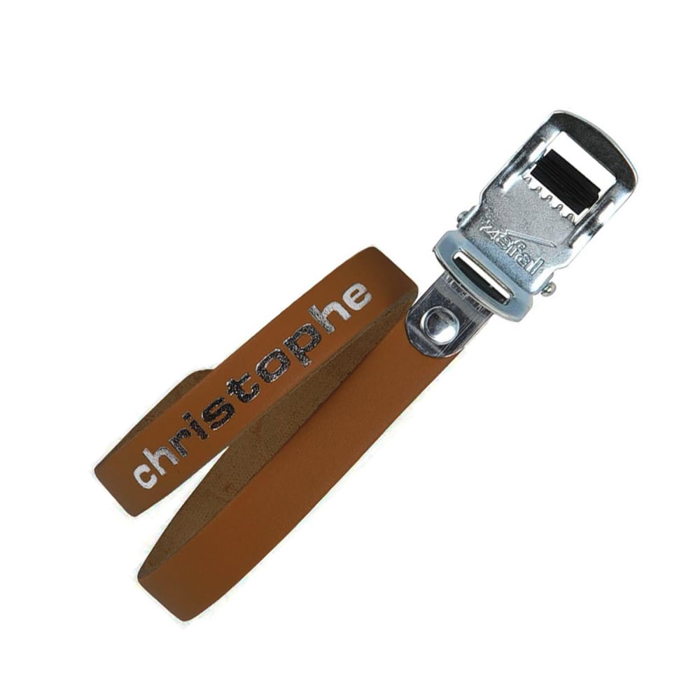 Christophe Leather Toe Straps, Brown