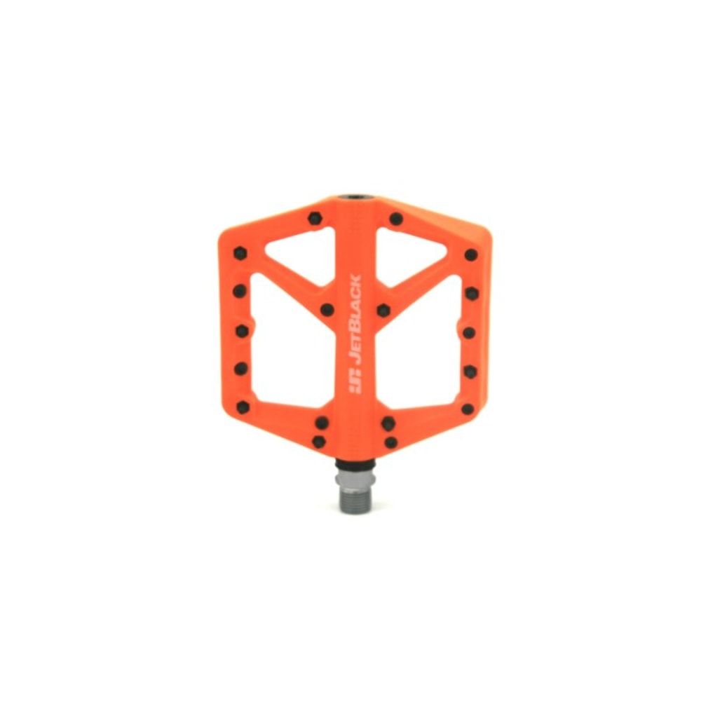 JetBlack Thermolite MTB Flat Pedals, Orange
