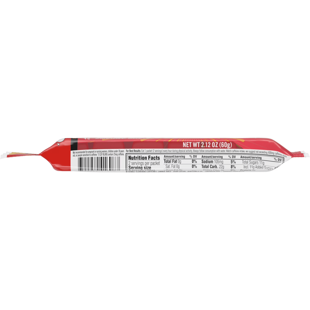 Clif Shot Bloks Energy Chews with 25 mg Caffeine, Sour Strawberry Lemonade