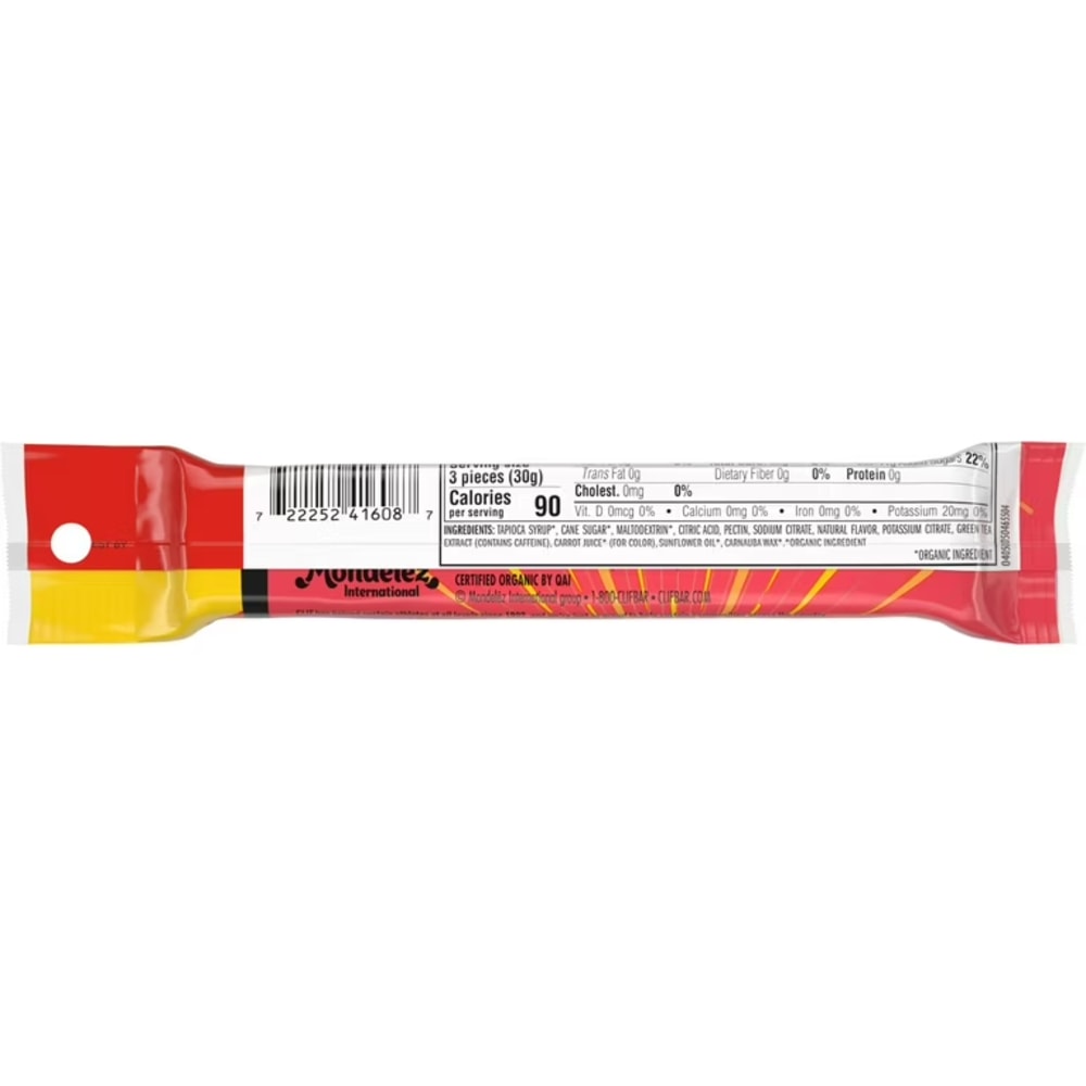 Clif Shot Bloks Energy Chews with 25 mg Caffeine, Sour Strawberry Lemonade