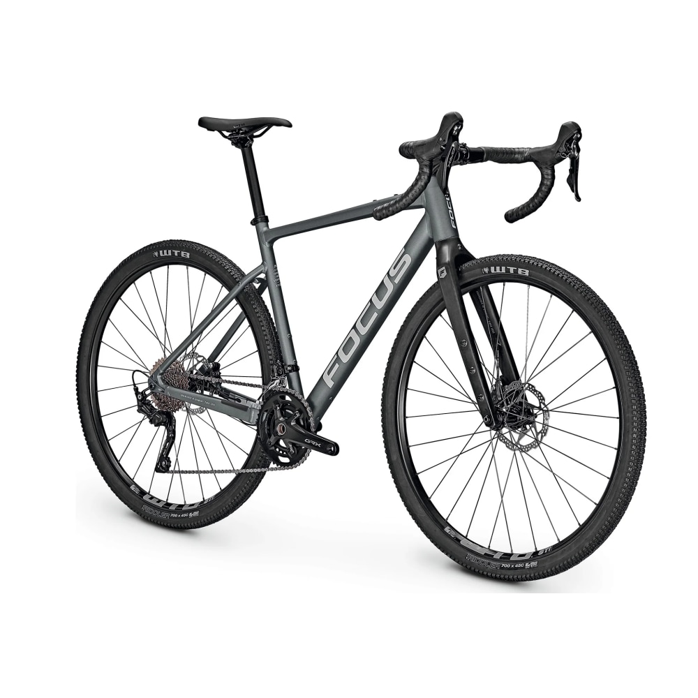 Focus Atlas 6.7 Gravel Bike, Steel Grey Diamond Black, Extra Large 58 cm