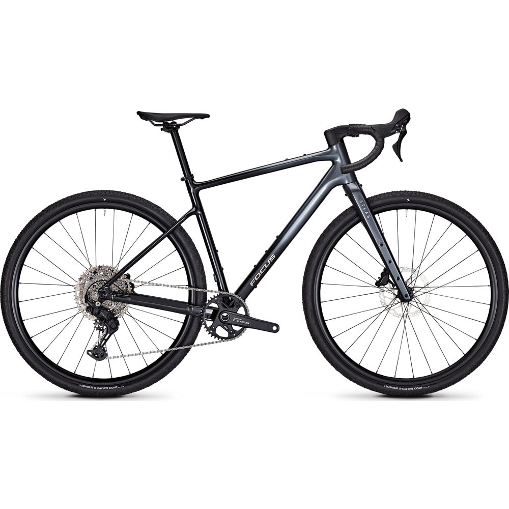 Focus Atlas 6.7 Gravel Bike, Steel Grey Diamond Black, Extra Large 58 cm