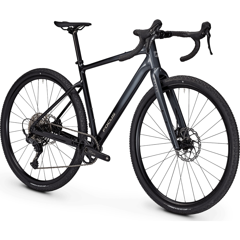 Focus Atlas 6.7 Gravel Bike, Steel Grey Diamond Black, Extra Large 58 cm