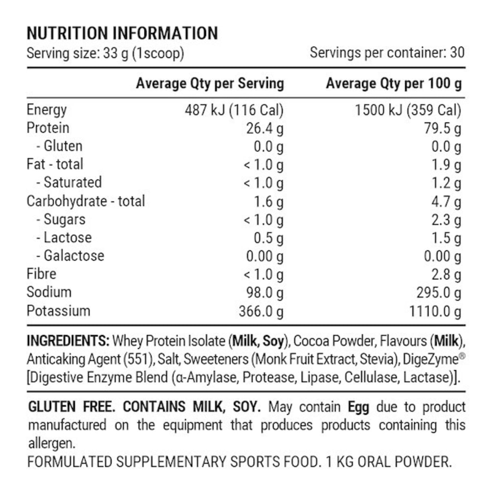 Pillar Whey Protein Isolate, Vanilla