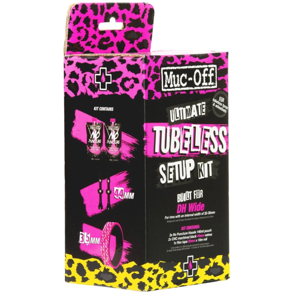 Muc-Off Ultimate Tubeless Setup Kit DH/Plus, 35 mm Tape, 44 mm Valves